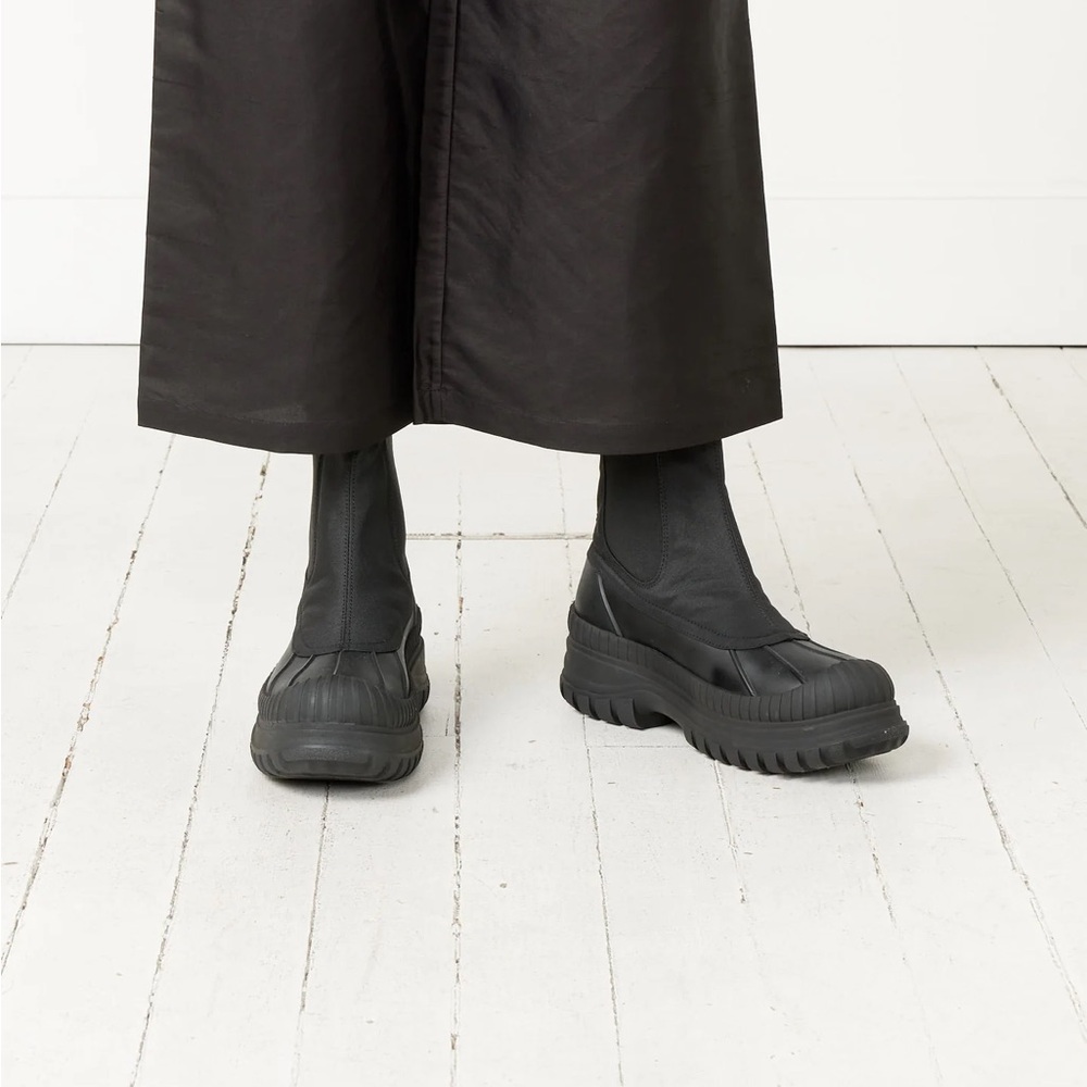 Ganni Outdoor Black Chelsea Boots